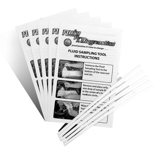 Fluid Sampling Tools. 6” Teflon Rods and Testing & Diagnostics Instruction Pamphlets with Science & Technology Overview (5 each). Product #00808-5.